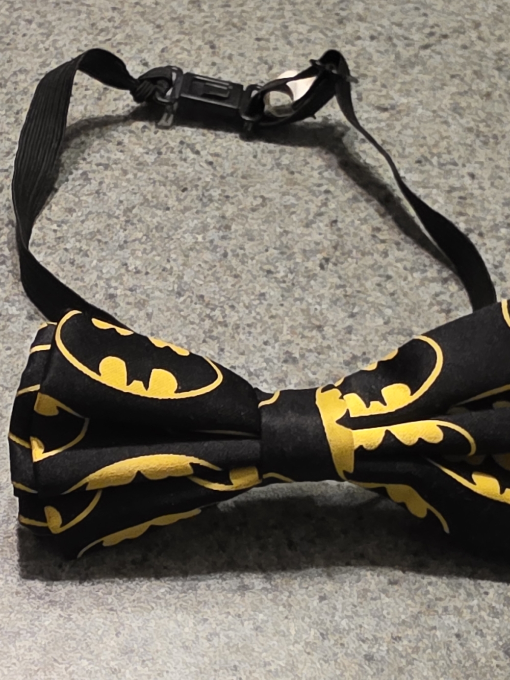 Batman Black and Yellow Bow Tie